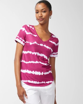 Zenergy Tie Dye V-Neck Tee