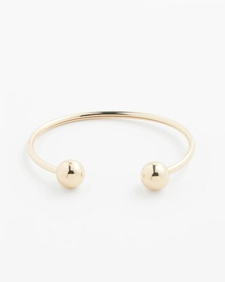 Gold Tone Flex Cuff Bracelet