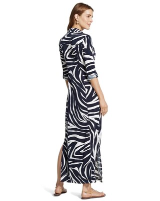 Zebra-Print Maxi Dress