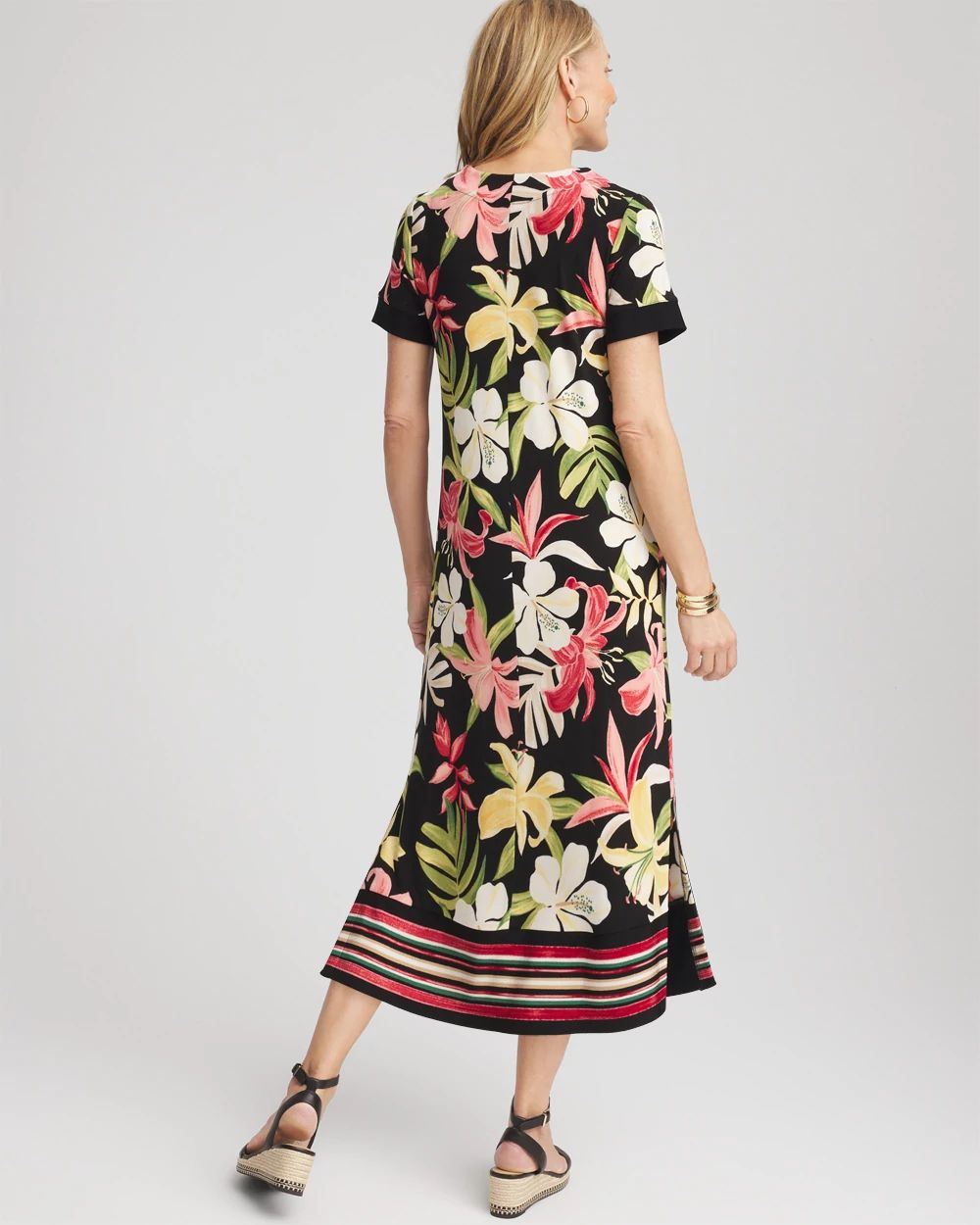 Travelers™ Tropical-Lily Print Dress