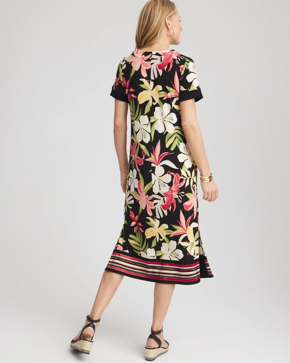 Travelers™ Tropical-Lily Print Dress