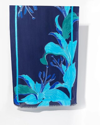 Cool Floral Oblong Scarf
