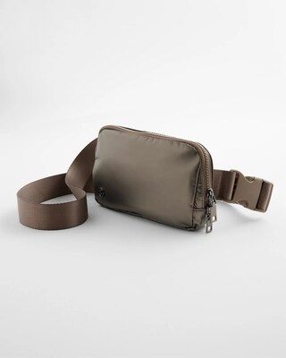 Metallic Crossbody Belt Bag
