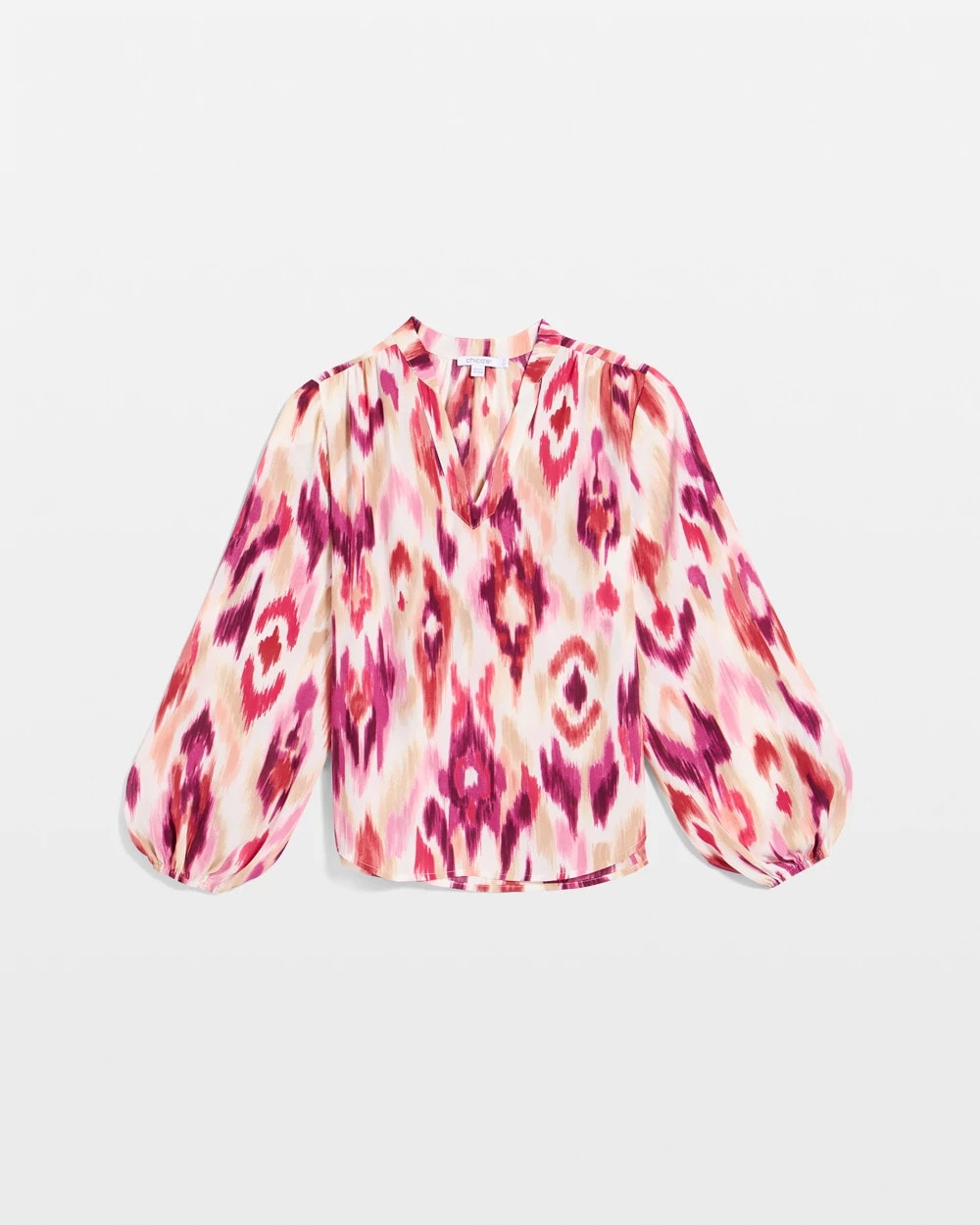 Crepe Sunset Long Sleeve Blouse