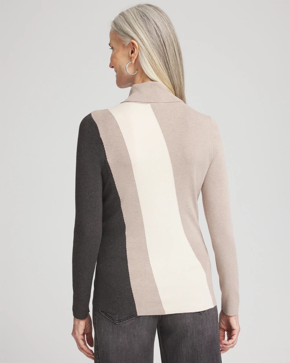 ECOVERO™ Neutral Turtleneck Sweater
