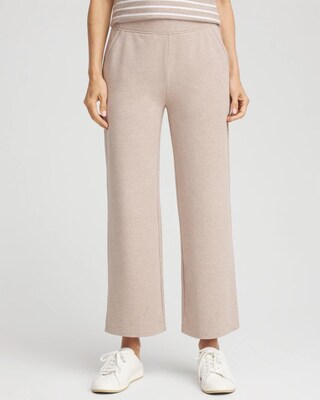 Zenergy® French Terry Wide-Leg Cropped Pants