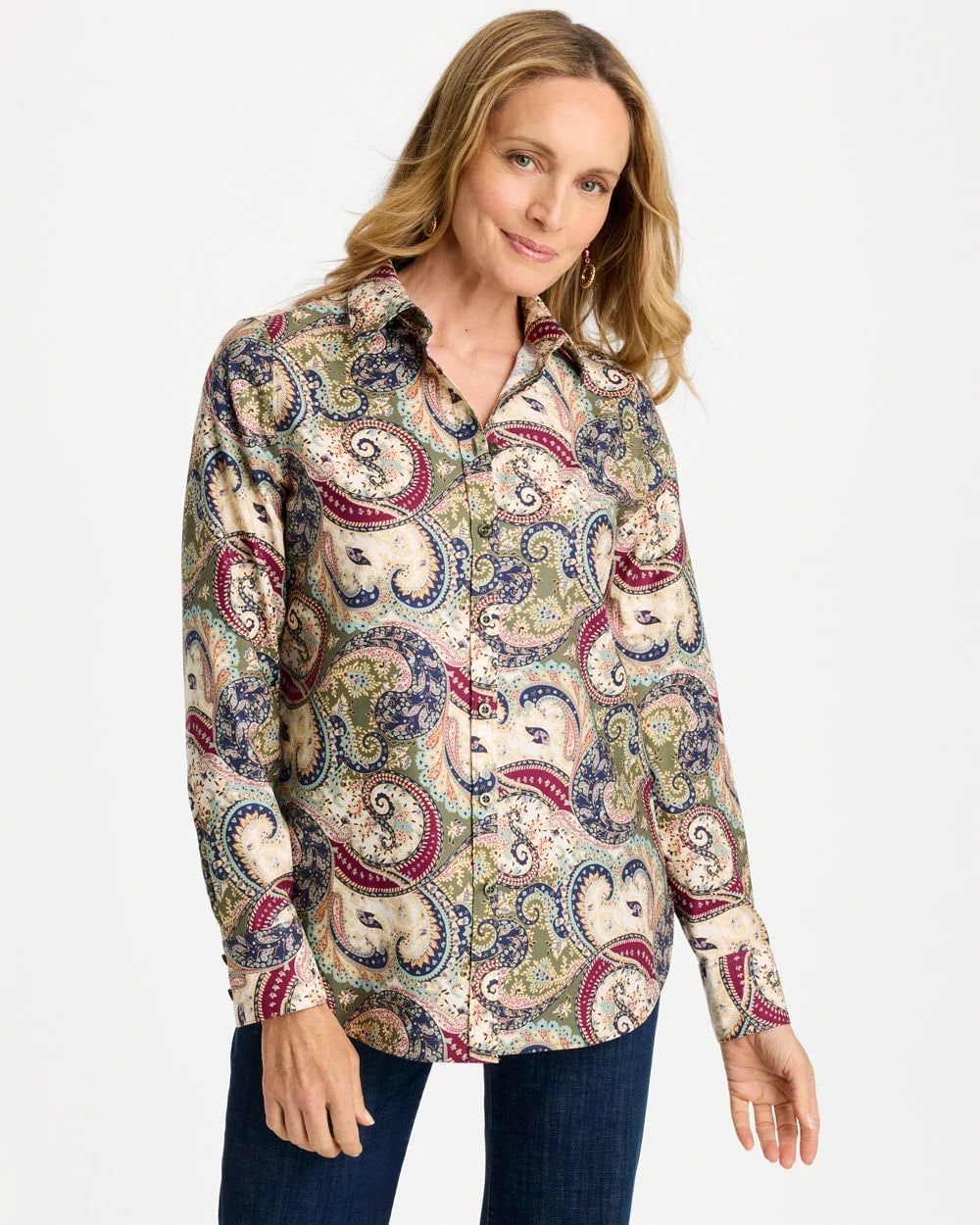 Paisley No Iron™ Stretch Shirt