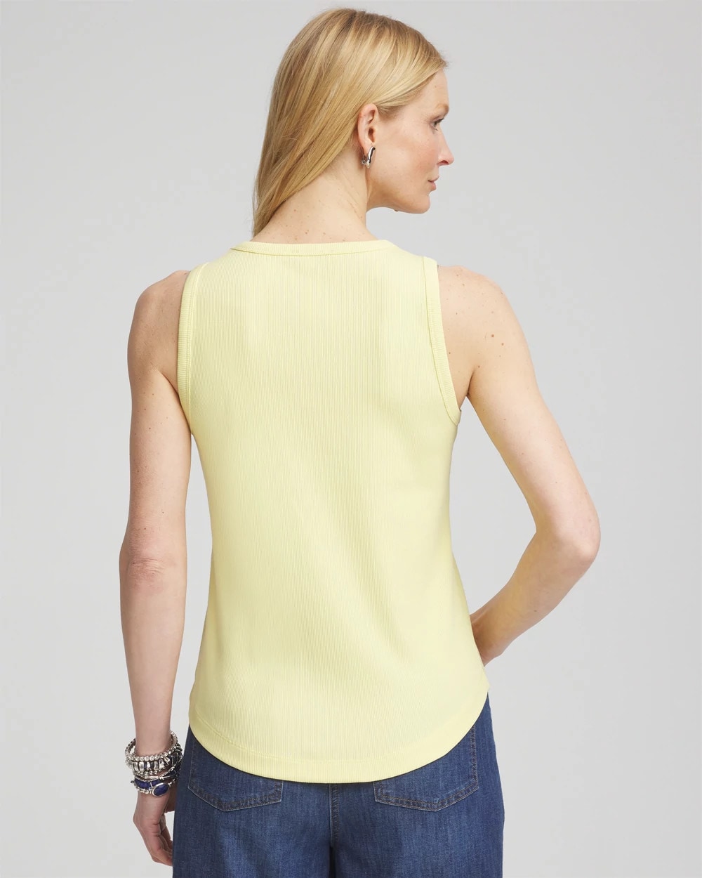 Ribbed High-Neck Tank
