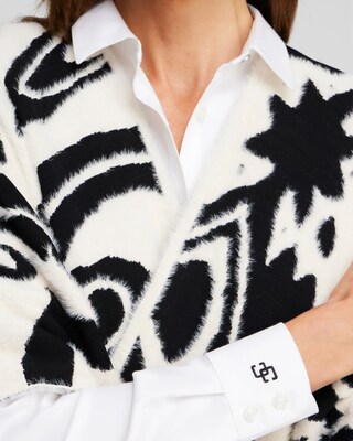 Reversible Jacquard Ruana