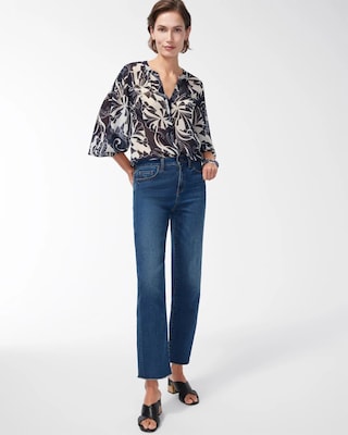 High Rise Straight Leg Jeans