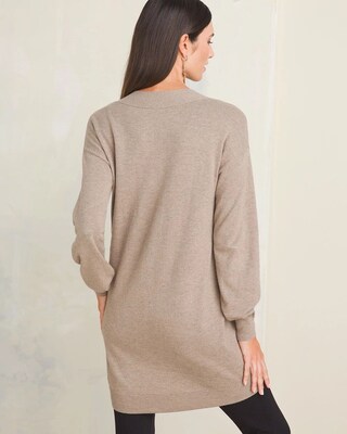 Cashmere-Blend V-Neck Sweater Tunic