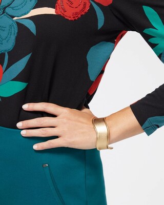 Gold Tone Cuff Bracelet