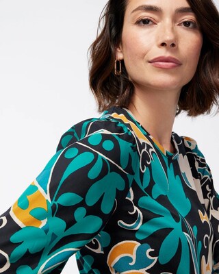 Mixed Floral Print Top