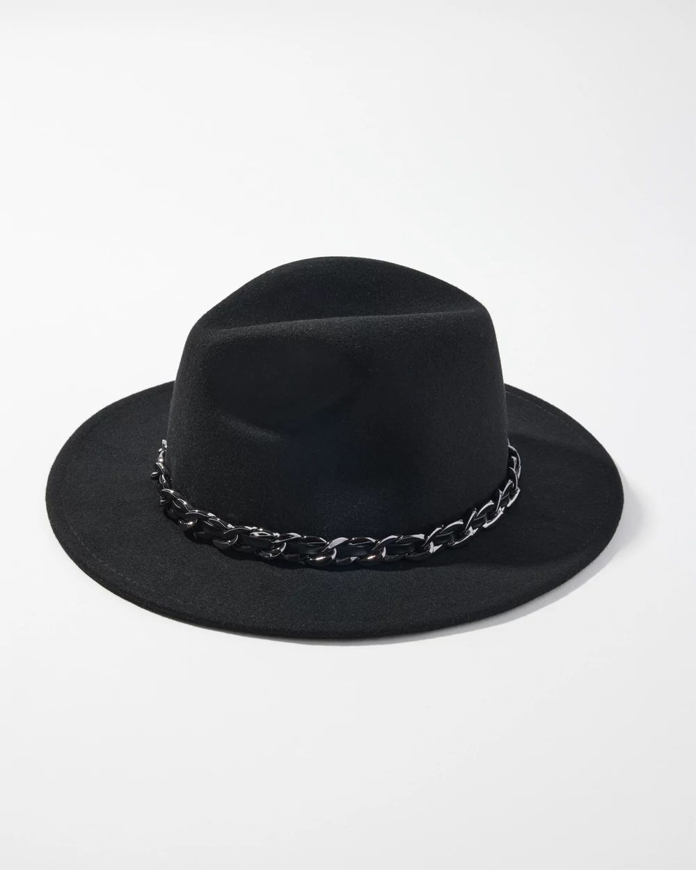 Chain Detail Wool Hat