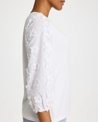 Star Cutout 3/4 Sleeved Tee click to view larger image.