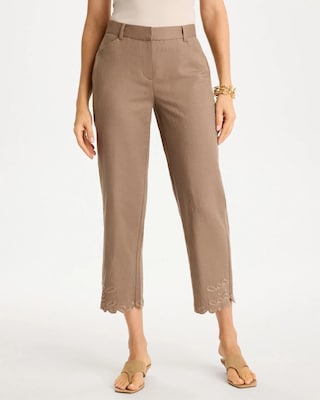 Linen Fly Front Pants click to view larger image.