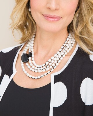 Black & Freshwater Pearl Necklace