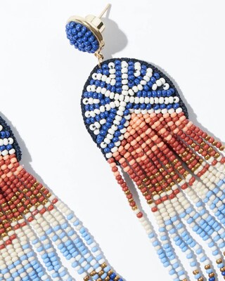 Seed Bead Chandelier Earrings