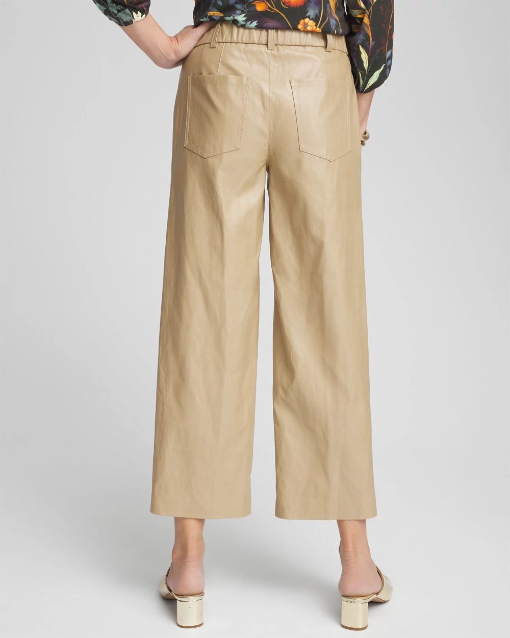 Faux Leather Trouser Crops