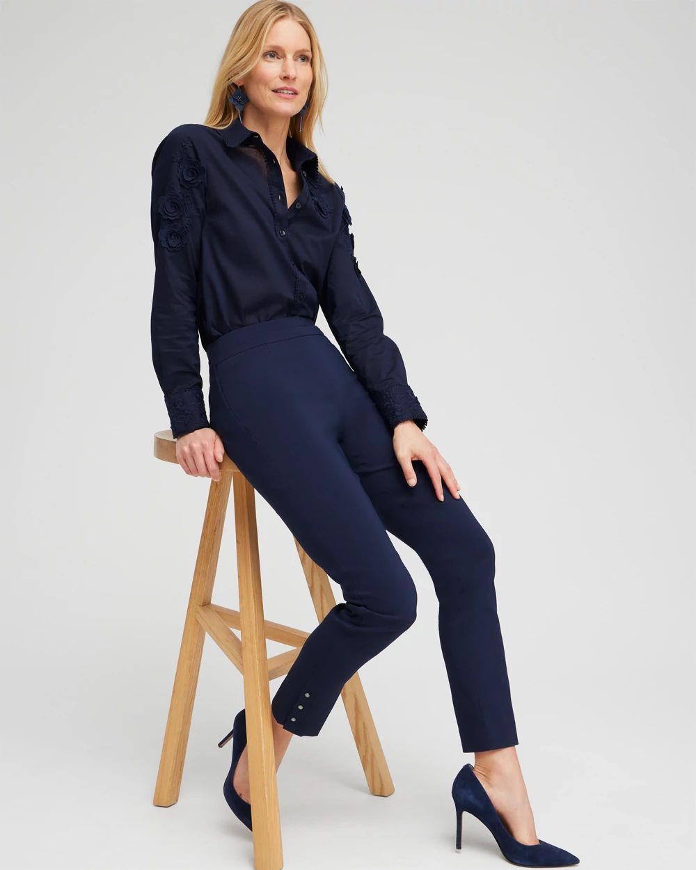 Brigitte Rivet Ankle Pants