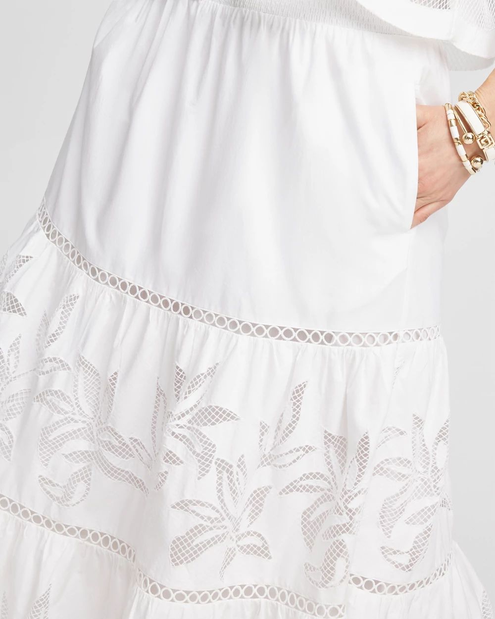 Petite Poplin Pull-on Maxi Skirt