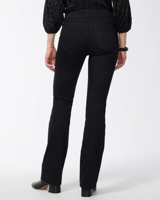 Black Pull-on Bootcut Jeggings click to view larger image.