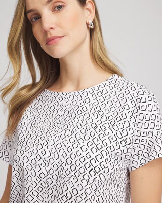 Zenergy® UPF Geo-Print Dolman Top click to view larger image.