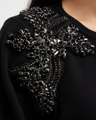 Gem Embellished Pullover Sweater
