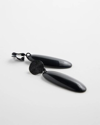 Black Clip-on Earrings