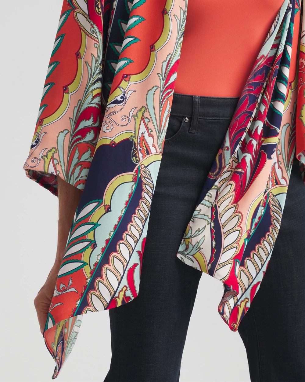 Tie Front Kimono