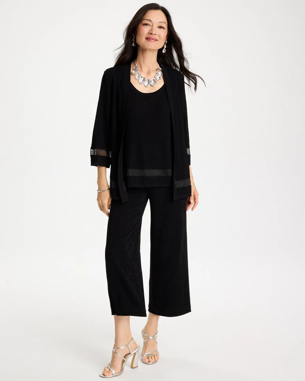 Travelers™ Sheer Stripe Cardigan click to view larger image.