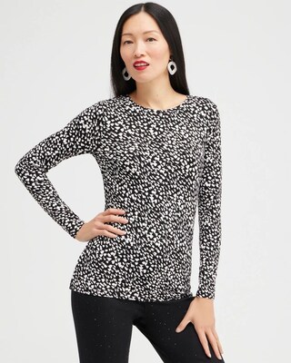 Touch of Cool White Dot Layering Tee