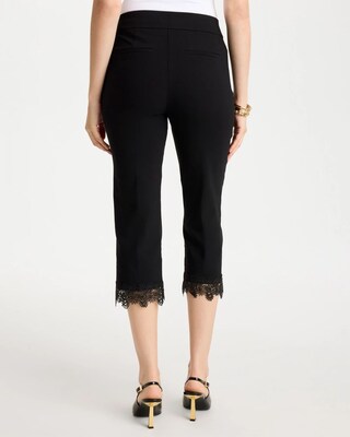 Brigitte™ Slim Applique Hem Capri Pant click to view larger image.