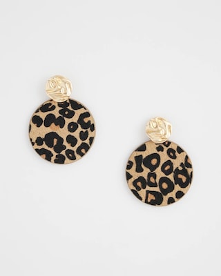 Round Haircalf Earrings click to view larger image.