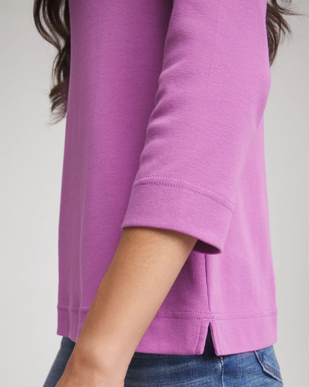 Pima Cotton 3/4 Sleeve Tee click to view larger image.