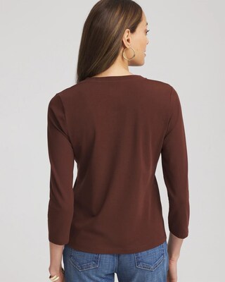 Lace Stretch-Cotton Tee click to view larger image.