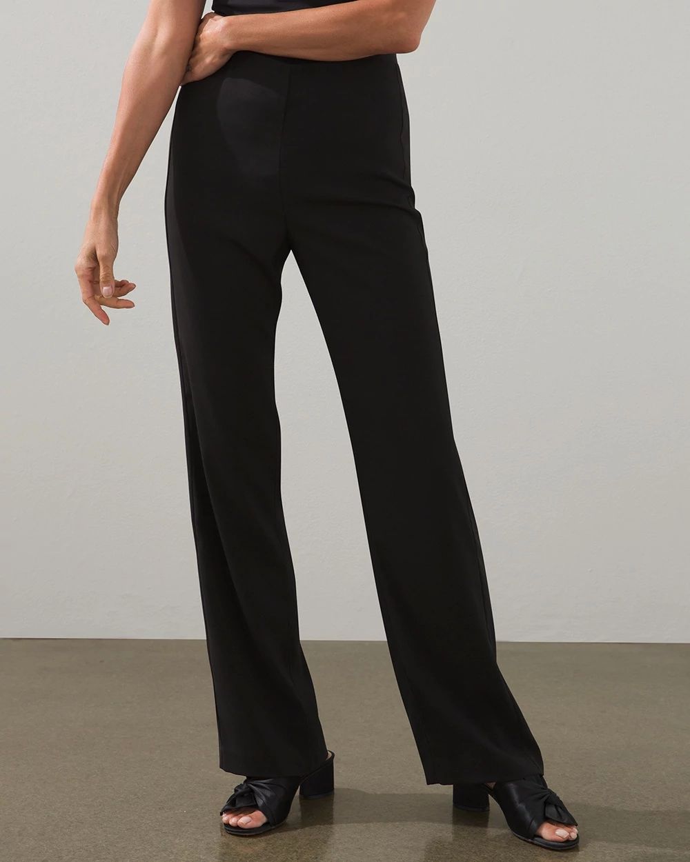 Black Label Crepe Flow Pants