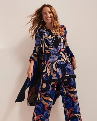 Travelers Border Print Tunic