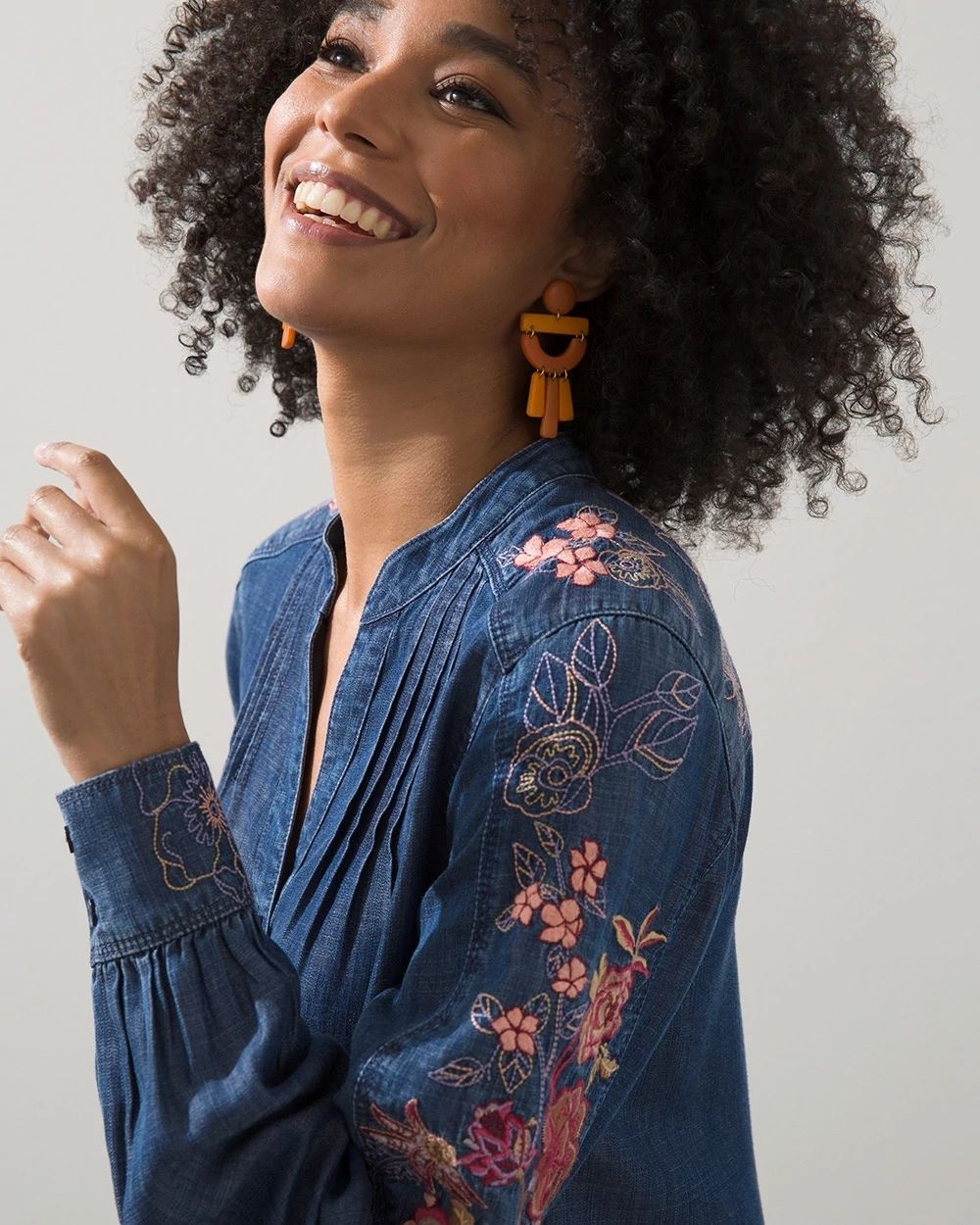 Touch of Cool Embroidered Blouse