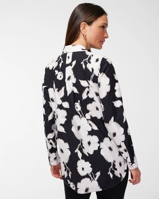 No Iron Stretch Floral Tunic