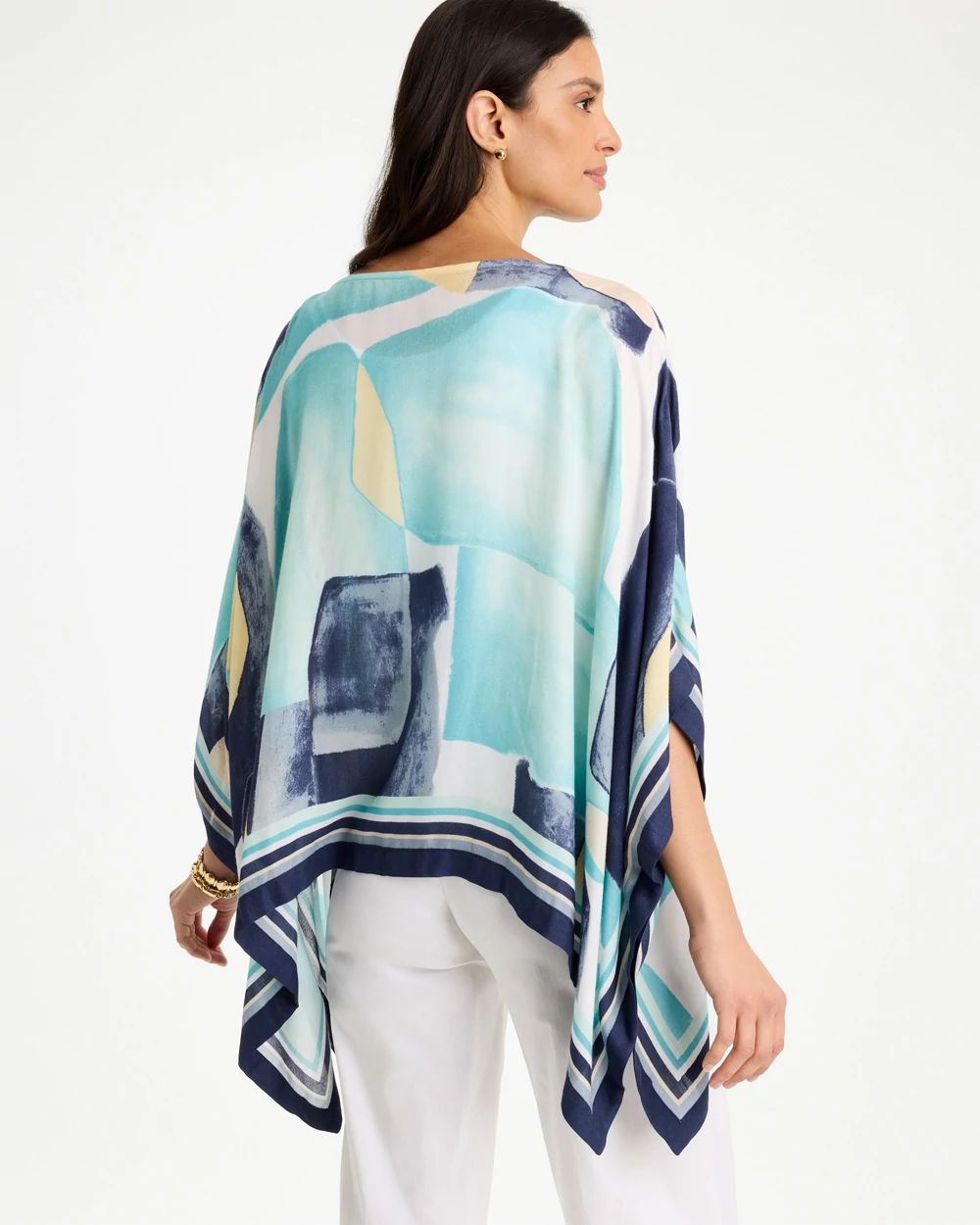 Woven Crepe Artisanal Poncho