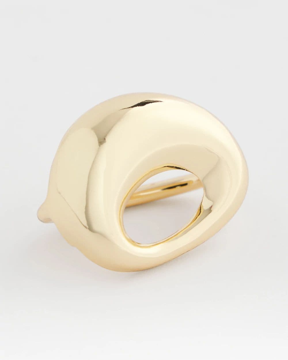 Gold Puff Scarf Ring