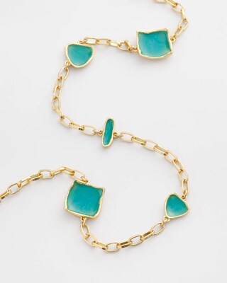 Gold Tone Single-Strand Necklace click to view larger image.