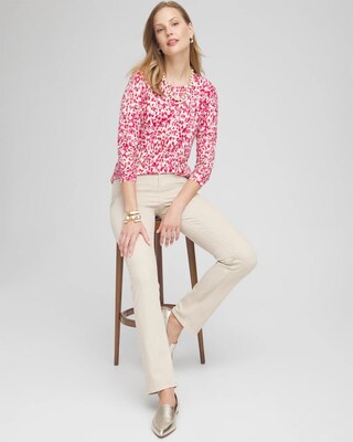 Touch of Cool™ Leopard Long Sleeve Tee click to view larger image.