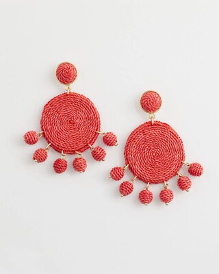 No Droop™ Raffia Drop Earrings