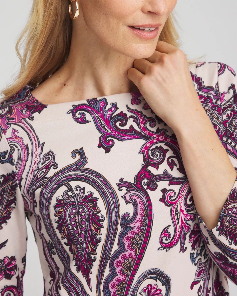 Paisley Square Neck Tunic click to view larger image.