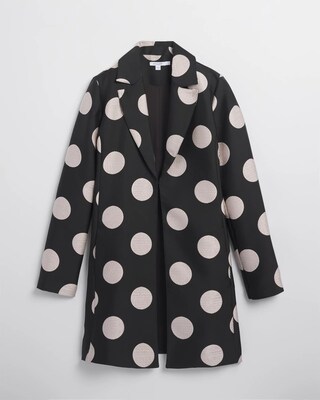 Polka Dot Jacquard Topper click to view larger image.