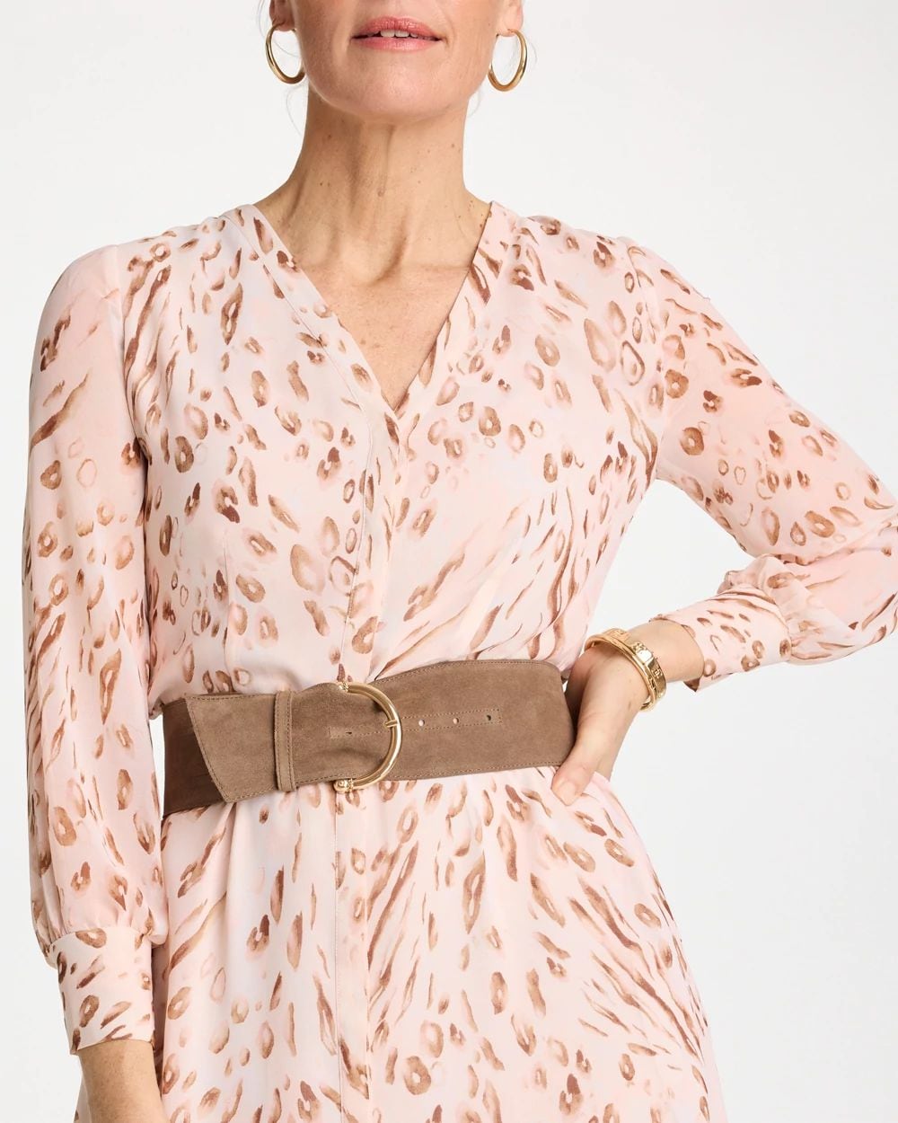 Suede Pull Through Sash Belt click to view larger image.