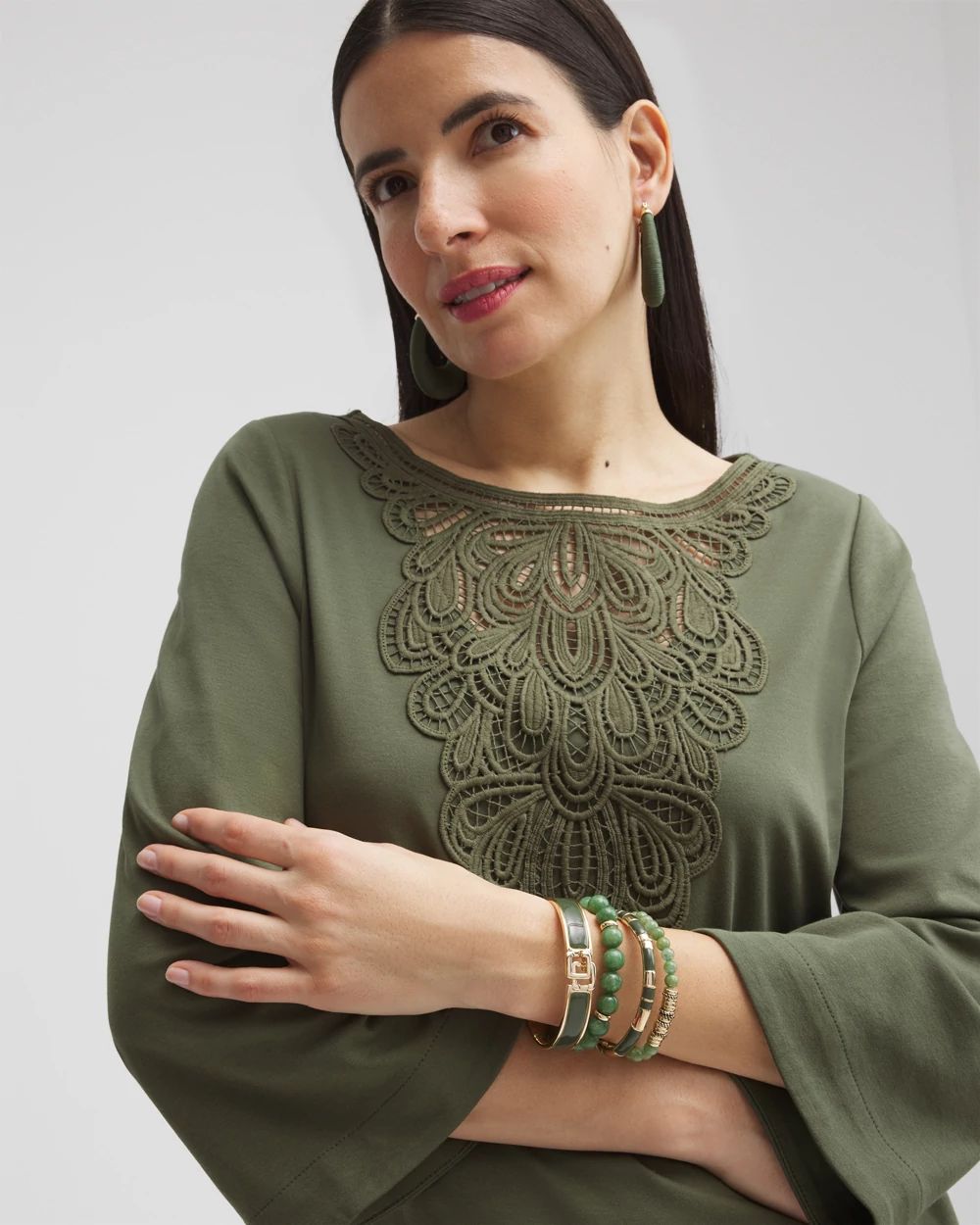 Olive Chico's Click Bangle