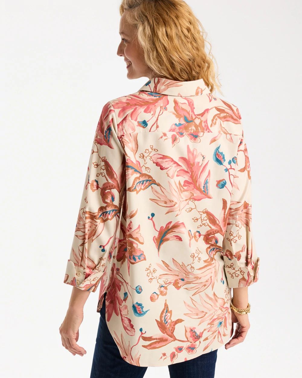 No Iron™ Stretch Printed Tunic click to view larger image.
